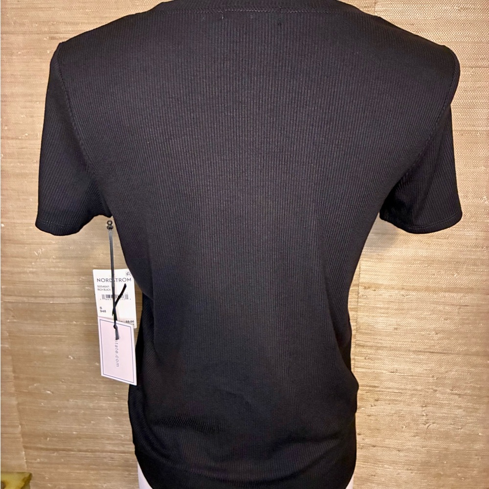 Classic Black Short Sleeve Women's Tee Nordstrom - Picture 4 of 4